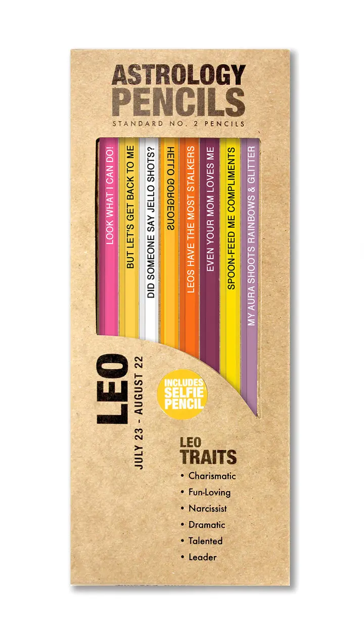 Whiskey River Leo Zodiac Pencil Set 1