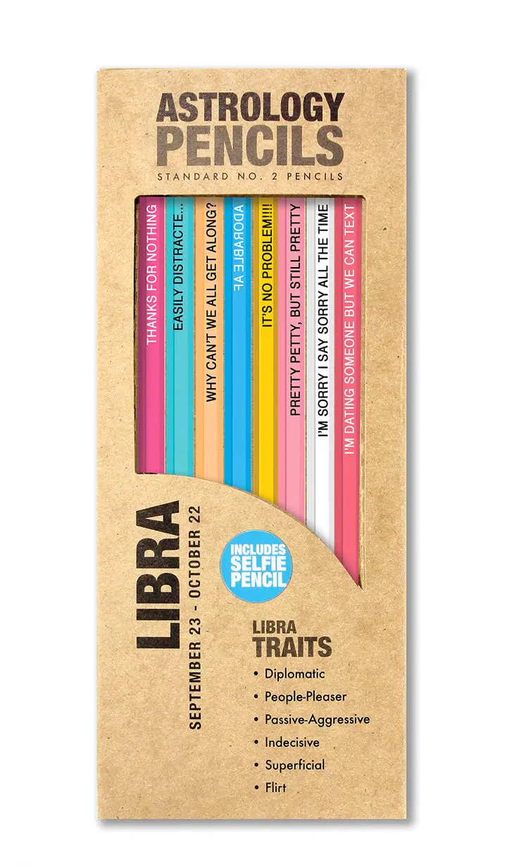Whiskey River Libra Astrology-Inspired Pencils 1