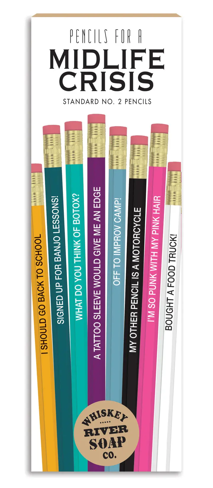 Whiskey River 'Midlife Crisis' Humor Pencil Collection 1
