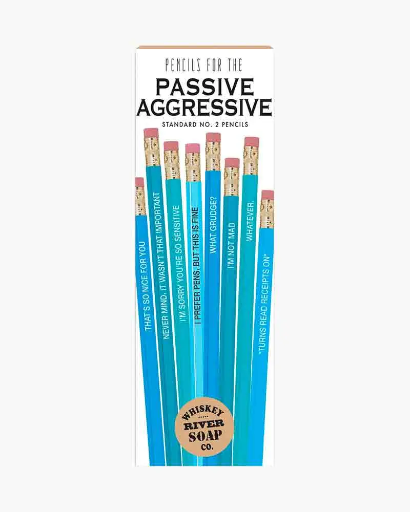 Whiskey River Passive-Aggressive Statement Pencils 1