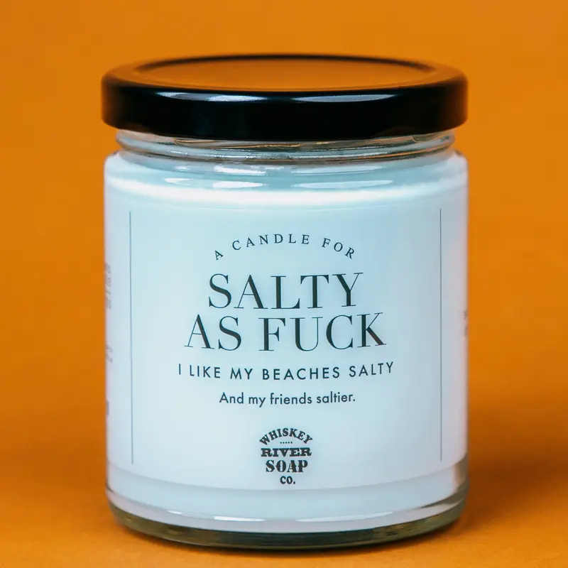 Whiskey River Salty As Hell Scented Candle 1