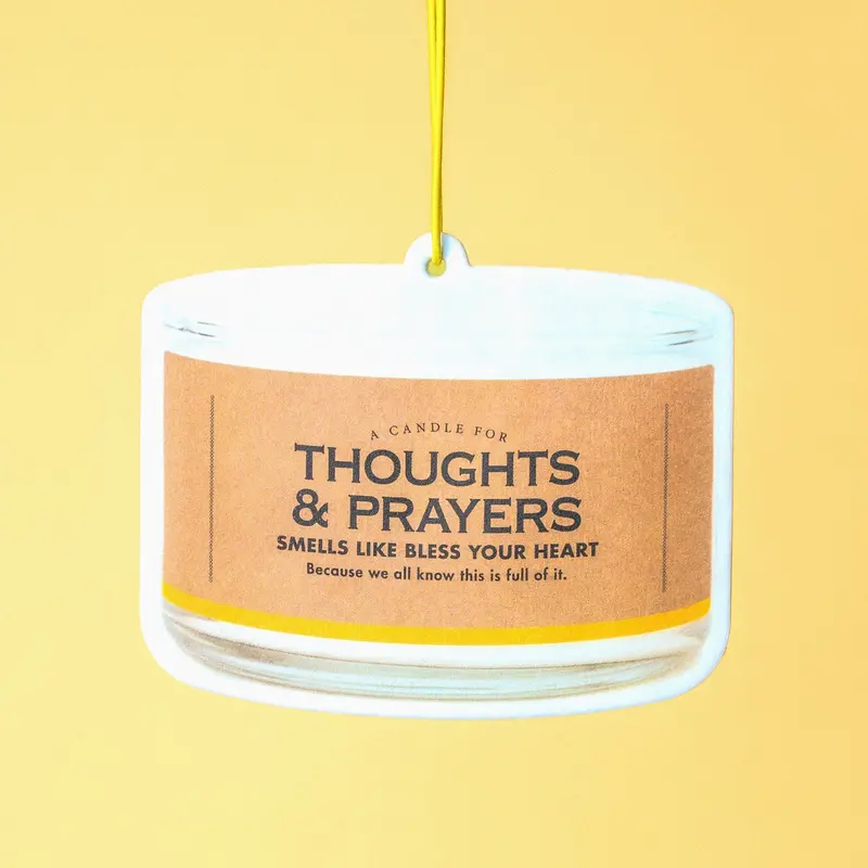 Whiskey River Thoughts & Prayers Car Air Freshener 1