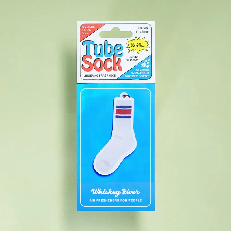 Whiskey River Tube Sock Inspired Car Air Freshener 1