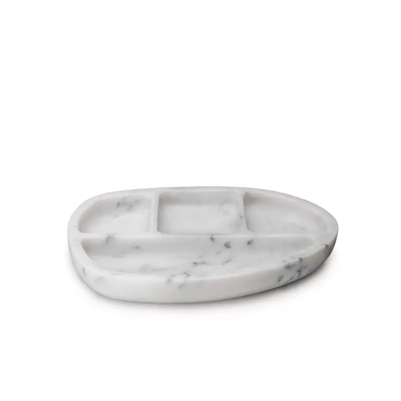 White Marble Desk Caddy – Woodbury Collection 1