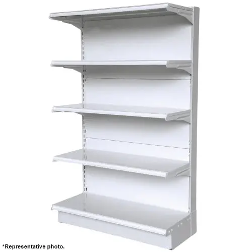 White Single-Sided Gondola Shelving For Grocery Stores – Yd-S003W-A 1