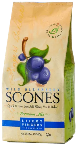 Wild Blueberry Scone Mix – Sticky Fingers Bakery 1
