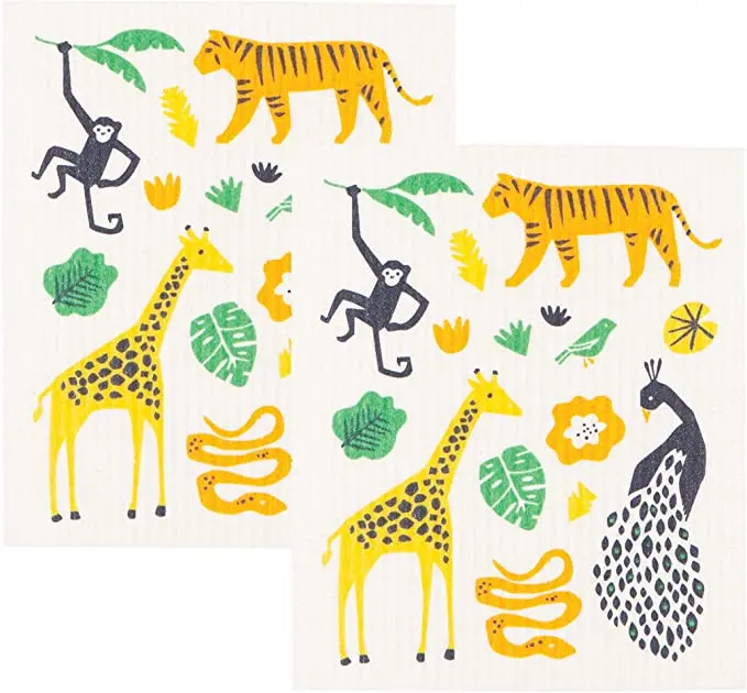 Wild Bunch Swedish Dish Sponge Duo By Now Designs 1