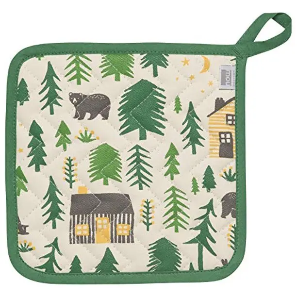 Wild & Free Cotton Potholders – Set Of 2 By Now Designs 1