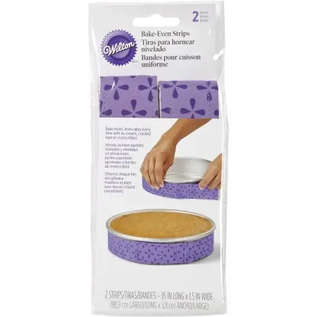 Wilton Bake-Even Strips – Reusable Cake Baking Bands For Even Rising 1