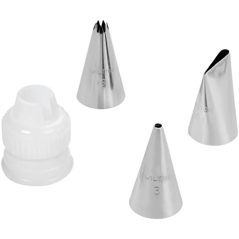 Wilton Essential Decorating Tip Kit – 4-Piece Starter Set 1