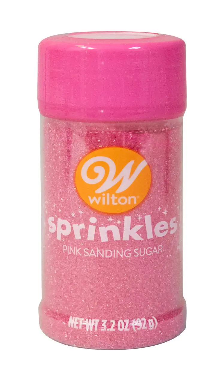 Wilton Pink Sanding Sugar – 3.2 Oz Baking Decoration 1