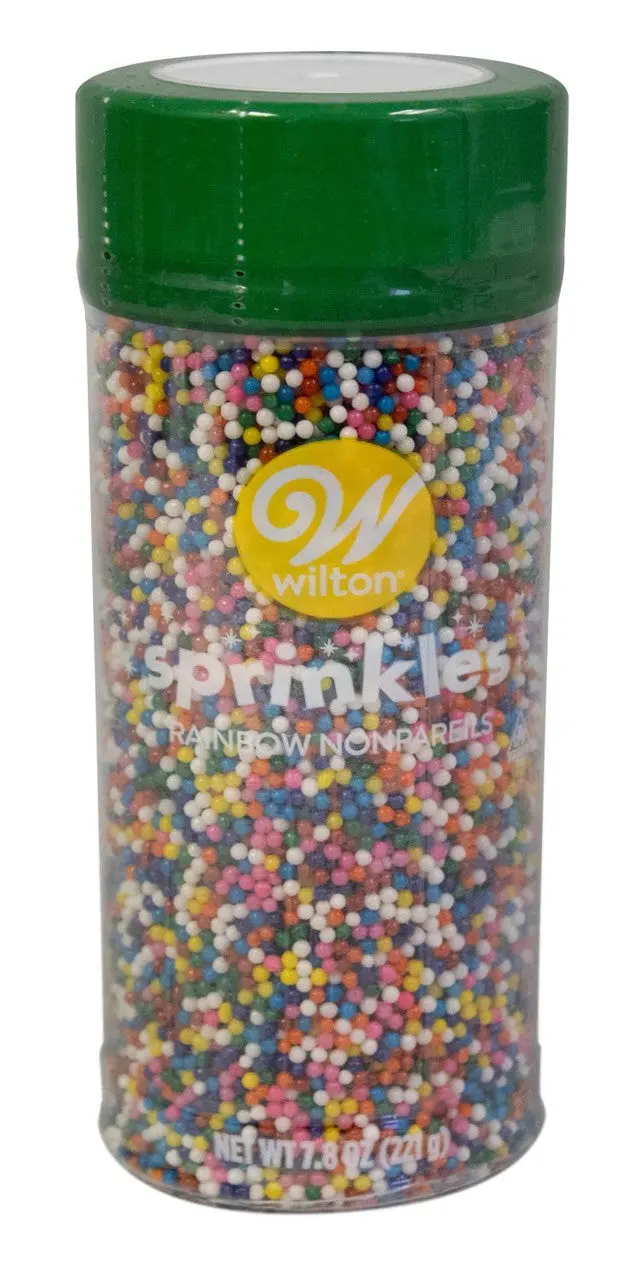 Wilton Rainbow Nonpareils Sprinkles – 7.8 Oz Candy Decorations 1
