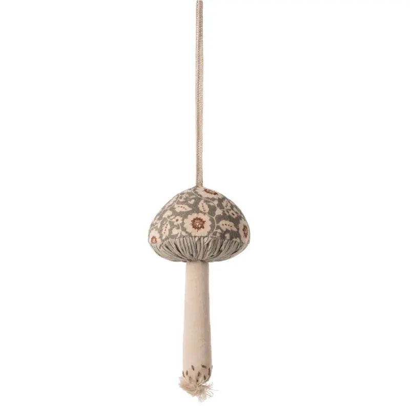 Winter Flower Mushroom Ornament – Botanical Holiday Decoration 1
