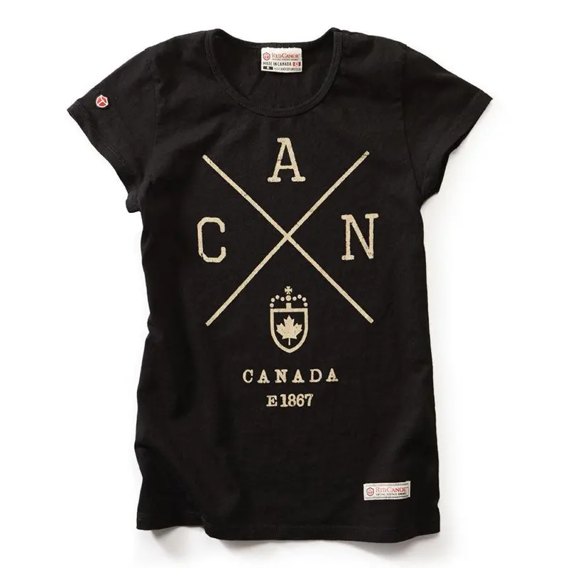 Women’S Cross Canada Adventure T-Shirt – Black 1