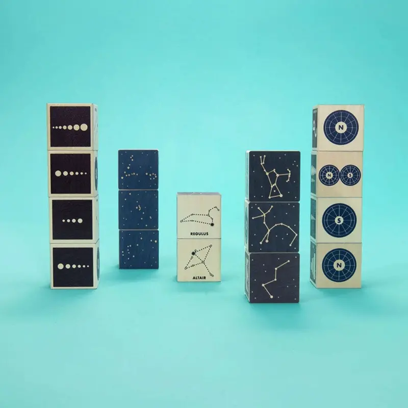 Wooden Constellation-Themed Learning Blocks 1
