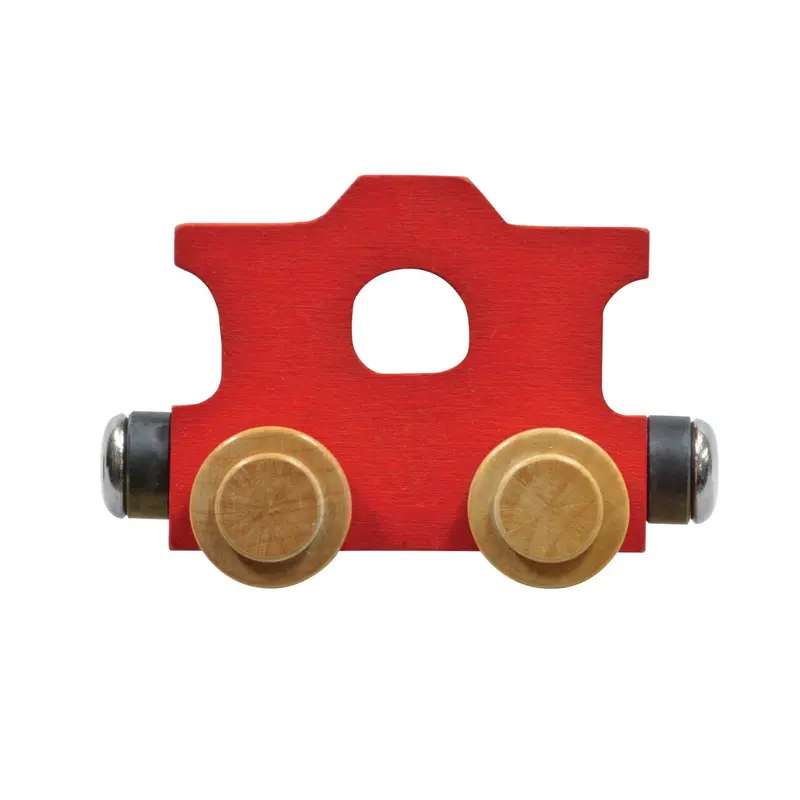 Wooden Train Caboose & Trolley Set – Montessori Toy Pair 1