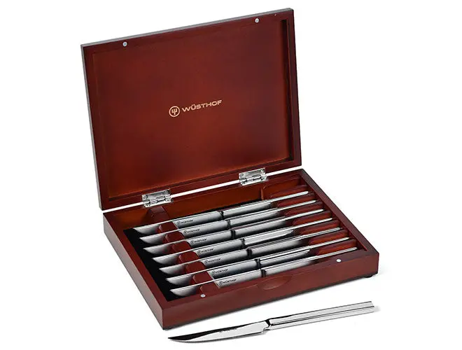 Wüsthof 8-Piece Steak Knife Set With Rosewood Handles 1