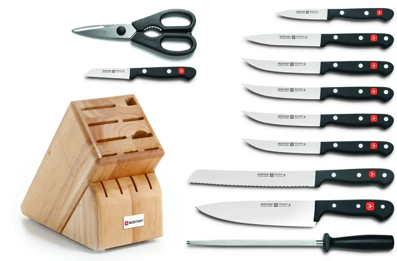 Wüsthof Gourmet 12-Piece Knife Block Set With Storage 1