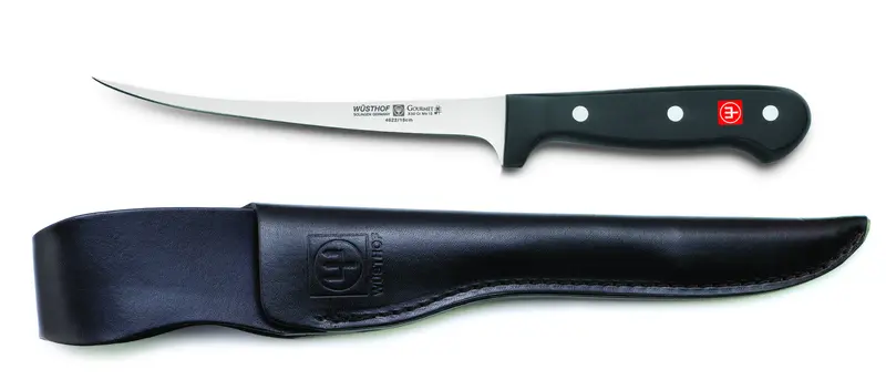 Wusthof Gourmet 7-Inch Fillet Knife With Leather Sheath 1