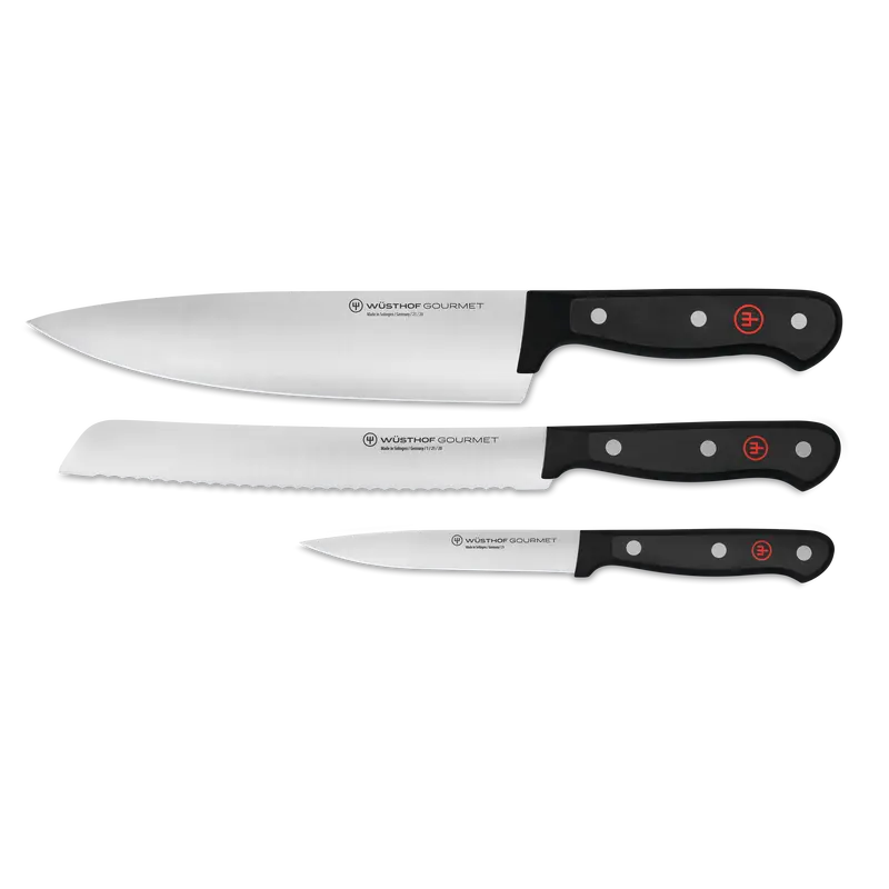 Wüsthof Gourmet Essential Chef’S Knife Set (3-Piece) 1