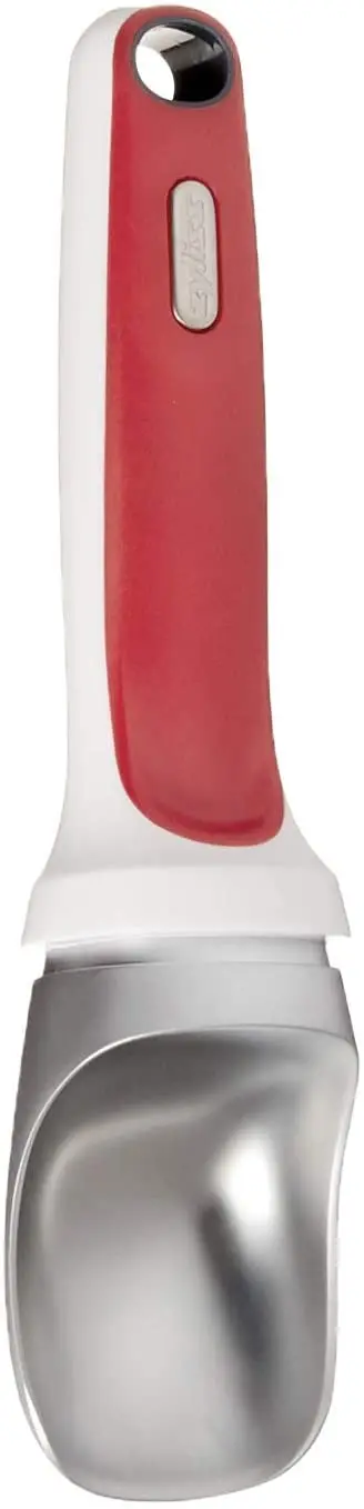 Zyliss Right Scoop Ice Cream Scoop – Heat-Conductive Handle, D-Shaped Bowl 1